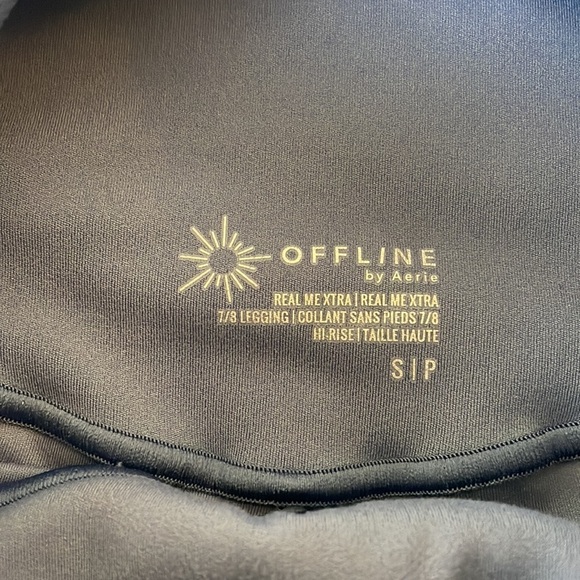 Aerie offline real me xtra high rise 7/8 blue leggings small - Picture 3 of 4